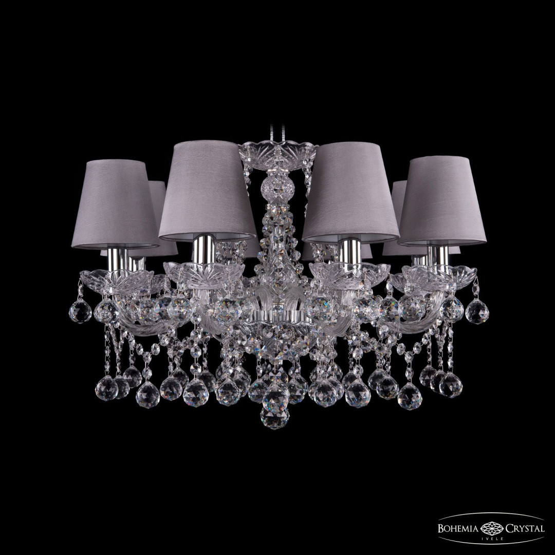 Люстра хрустальная 1413/8/200 Ni Balls SH24