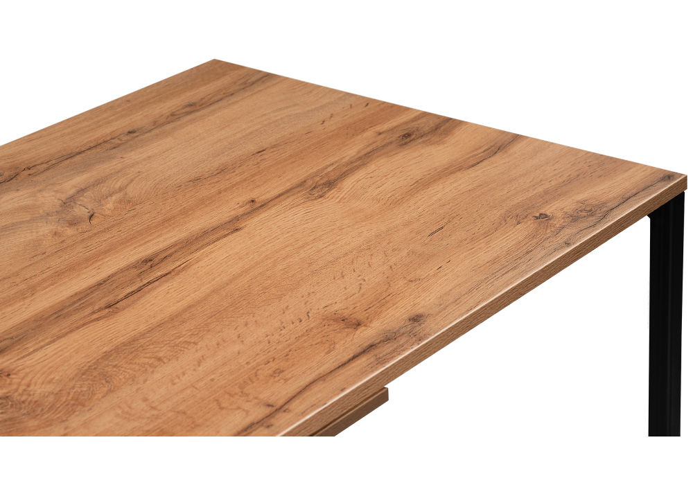 Стол Woodville Клер Лофт дуб вотан / матовый черный 489687