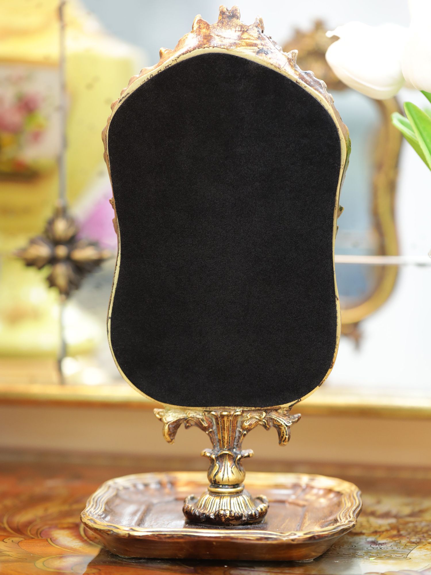 Зеркало настольное с подставкой, под старину Glasar 28-566