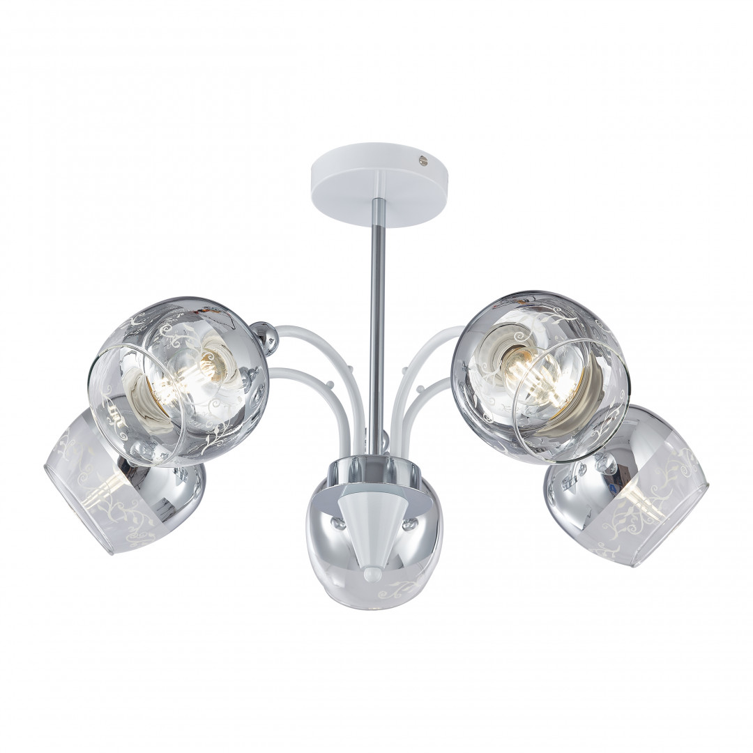 Люстра с плафонами 326008/5A WH+CR Arte Milano