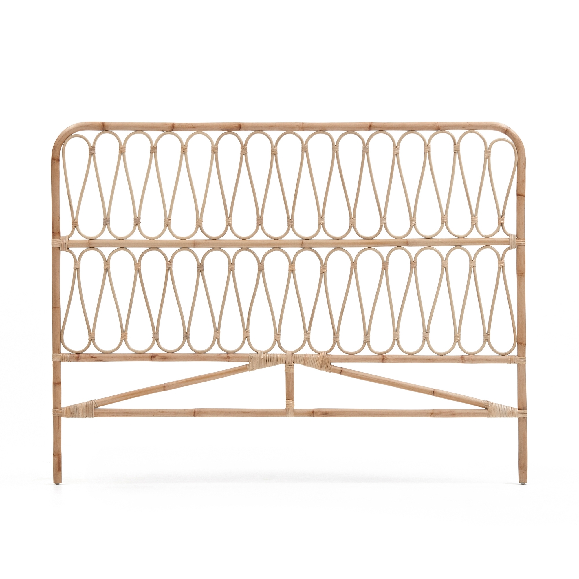 Caterina Изголовье из ротанга с натуральной отделкой для кроватей 150 см La Forma (ex Julia Grup)