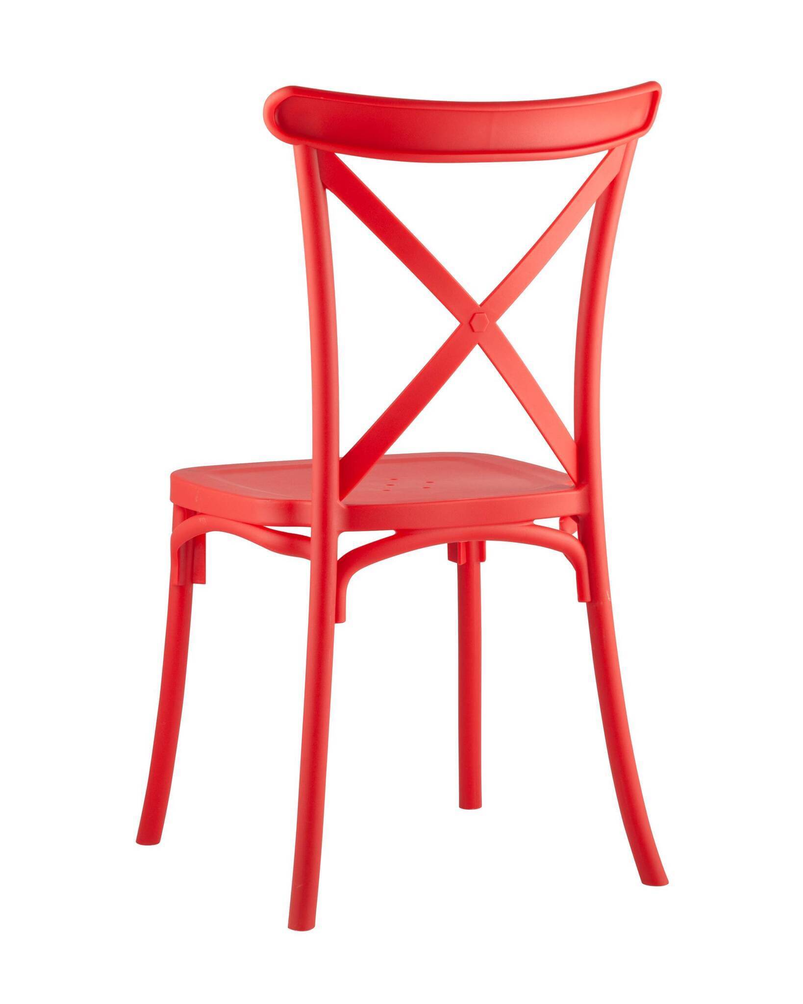 Стул Кроссбэк пластиковый красный Stool Group
