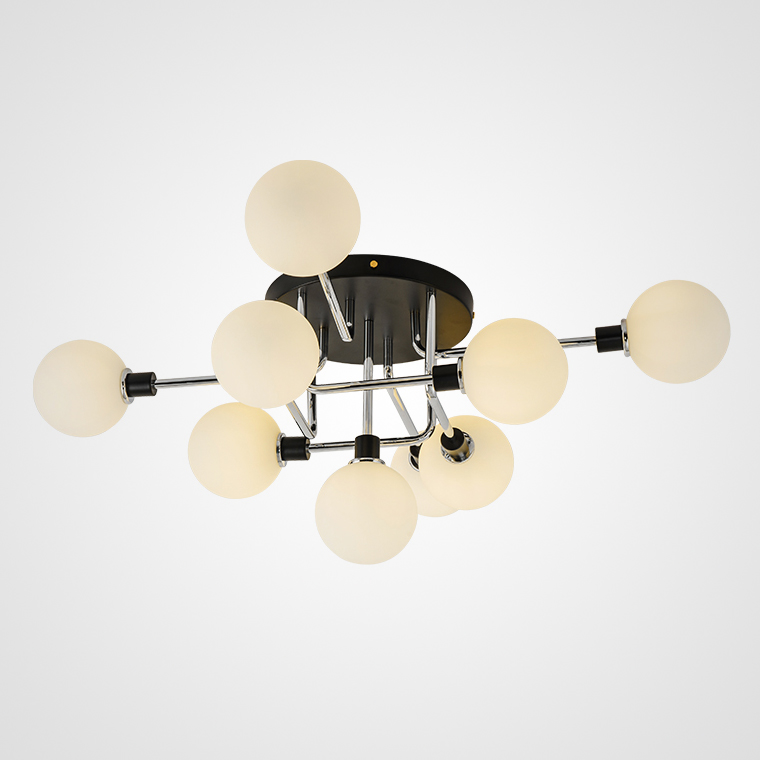 Подвесная люстра NEXO 9 Белый, Серебро by ImperiumLoft