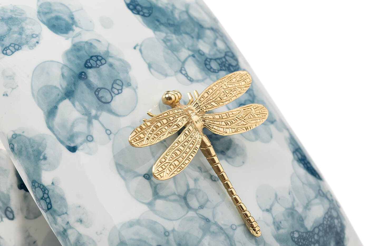 Шкатулка голубая со стрекозой Garda Decor 55RD6078L