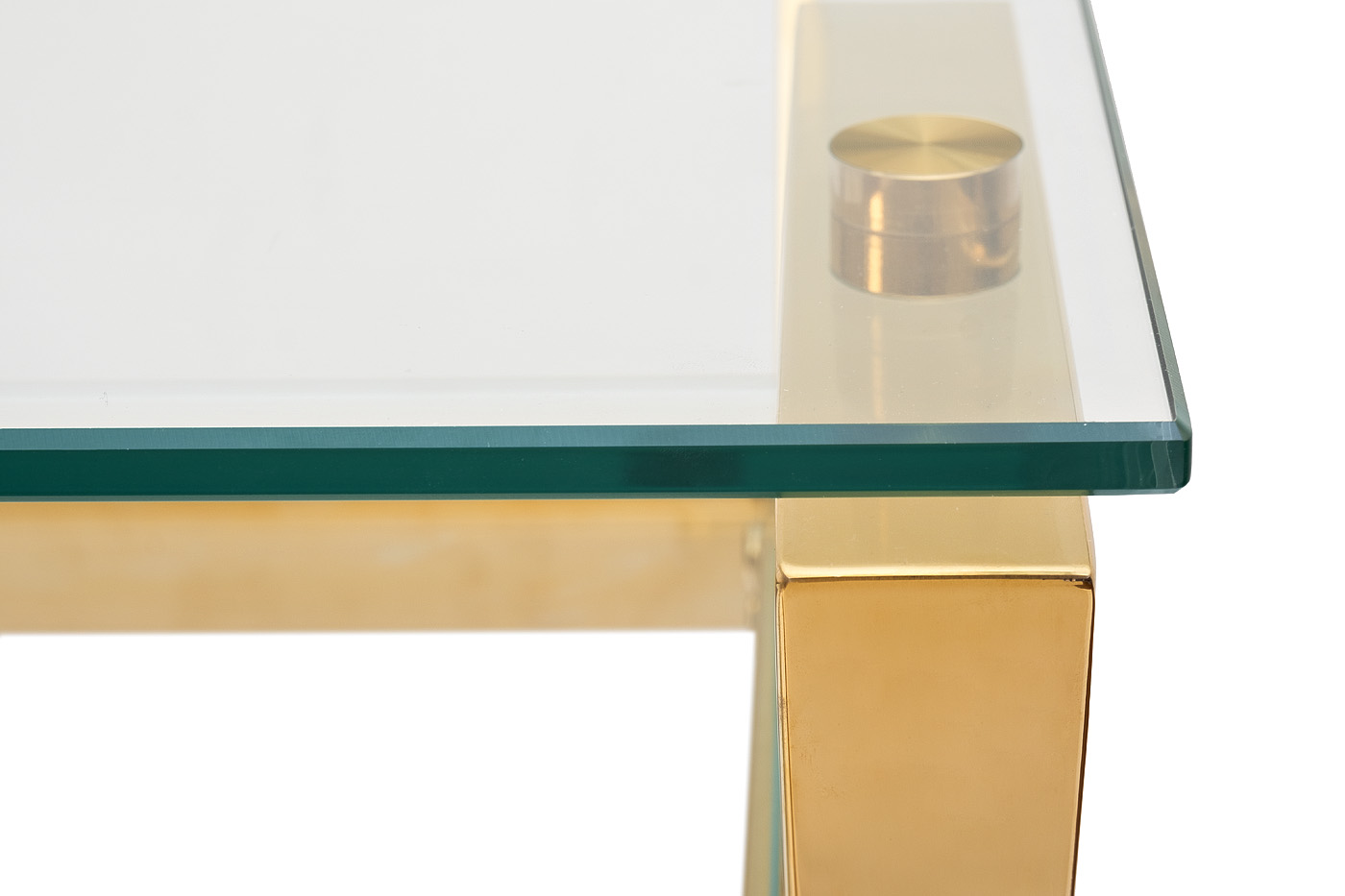 Стол письменный прозрачное стекло/золото Garda Decor GY-07910