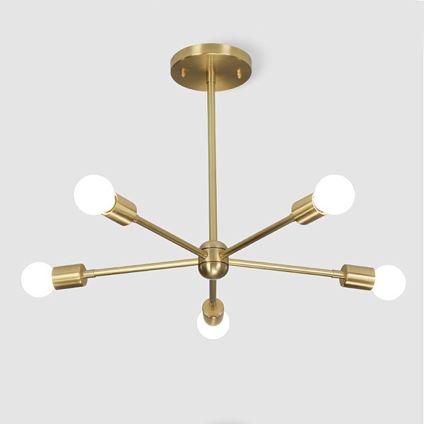 Люстра на штанге SPUTNIK D55 Gold by ImperiumLoft