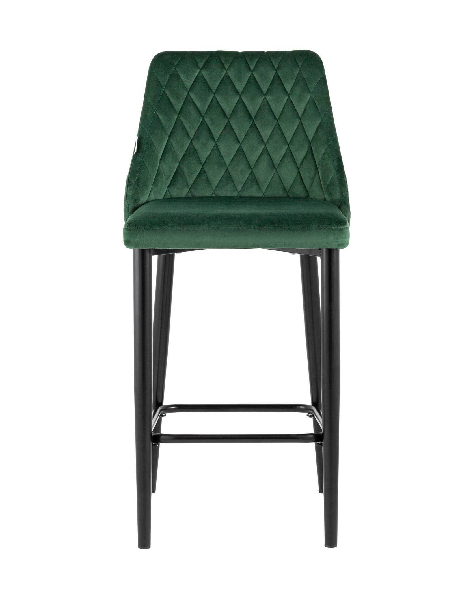 Стул полубарный Диего велюр зеленый Stool Group