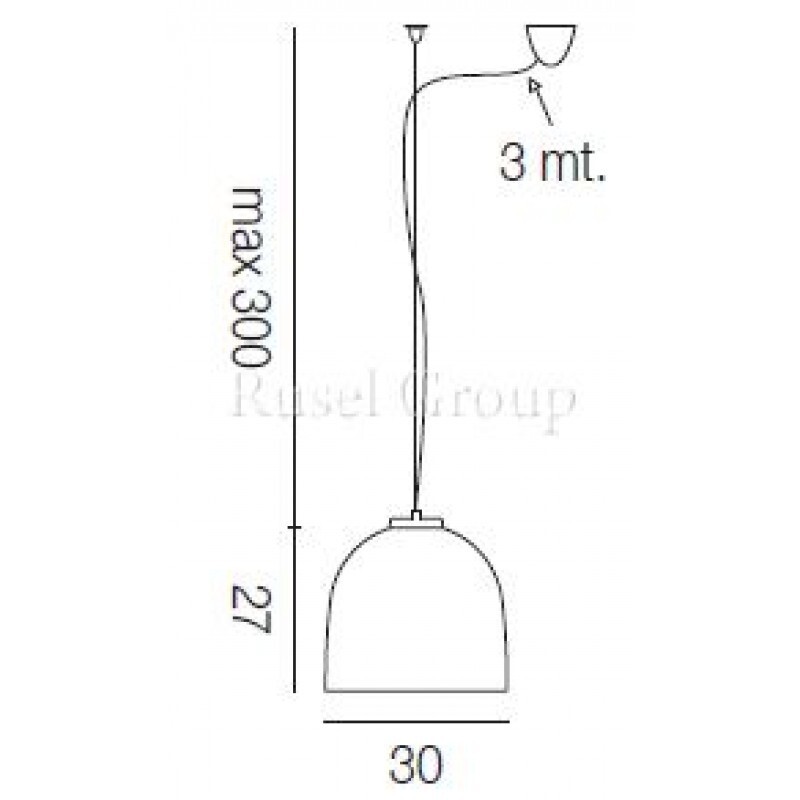Подвесной светильник Vistosi DRESS SP P D1