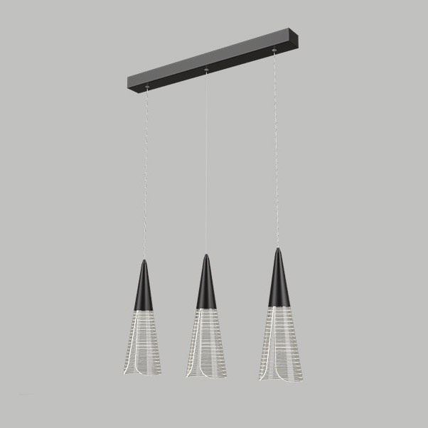 Подвесной светильник MANDORA L5 Black Планка by ImperiumLoft