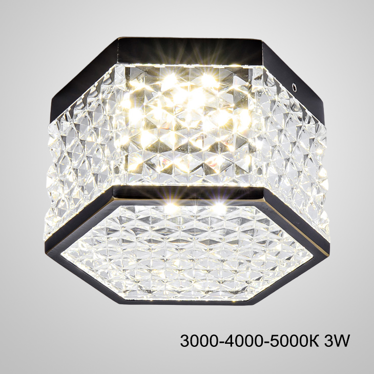 Накладной светодиодный светильник PARTY Black Трехцветный свет 3W by ImperiumLoft