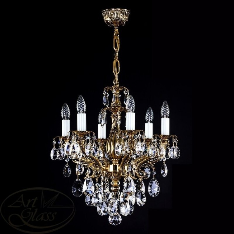 Люстра Artglass ETELA VI. BRASS ANTIQUE CE