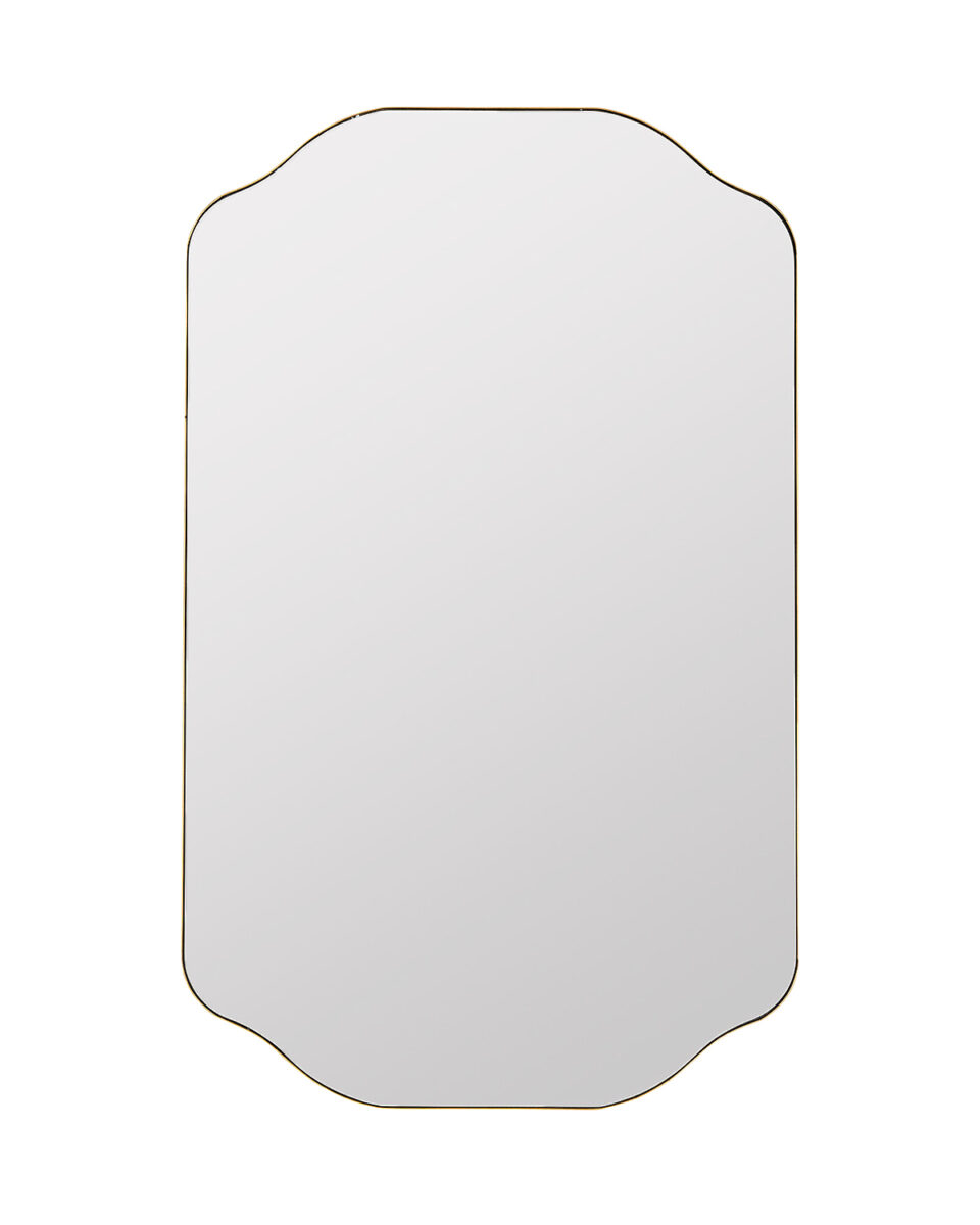 Настенное зеркало Элтон в золотой раме Louvre Home DWM090824PND