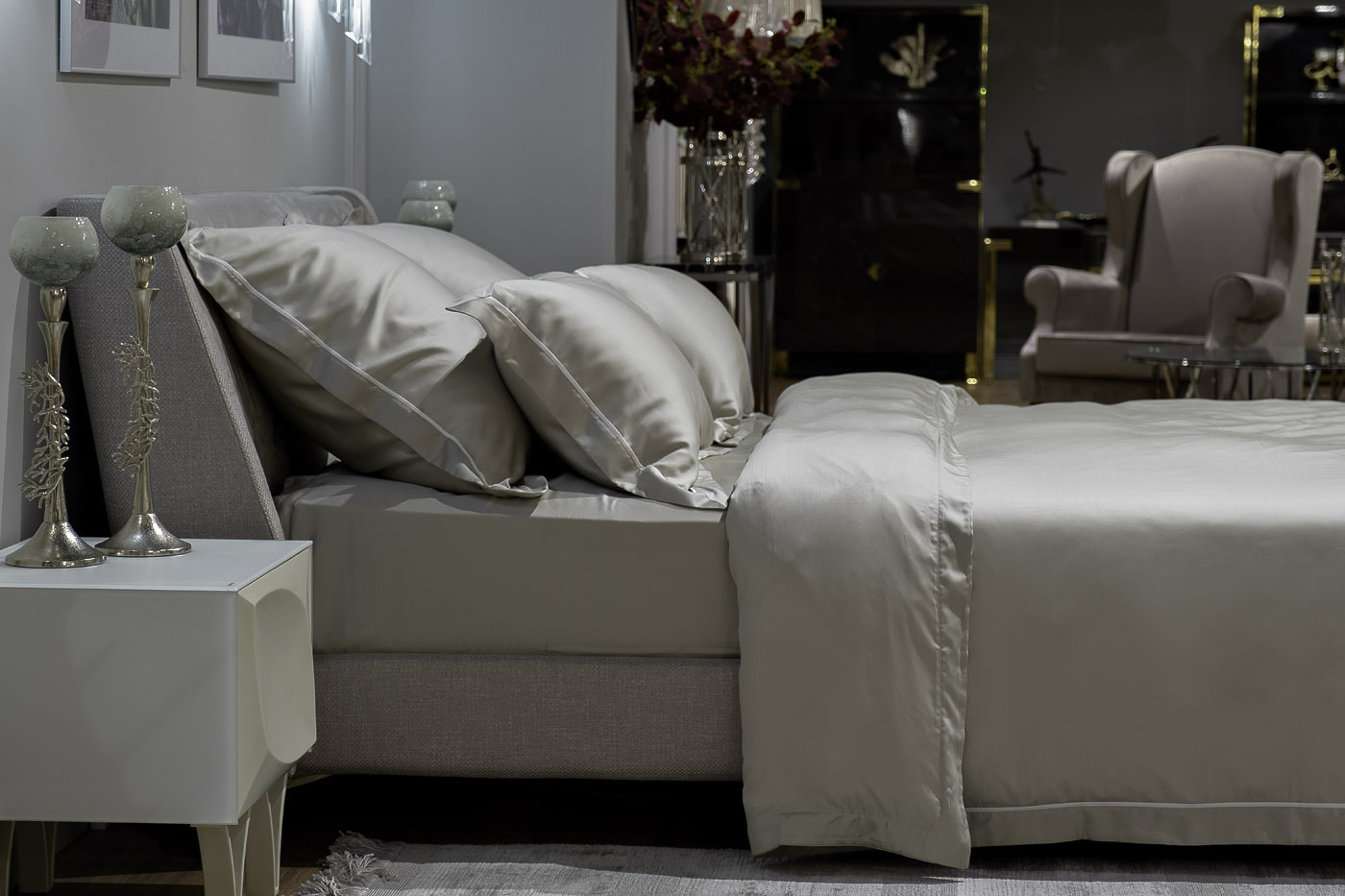 Пододеяльник "Сопрано" 220х200см оливковый Garda Decor 107TD-D0043DG-POD SOPR OLIV