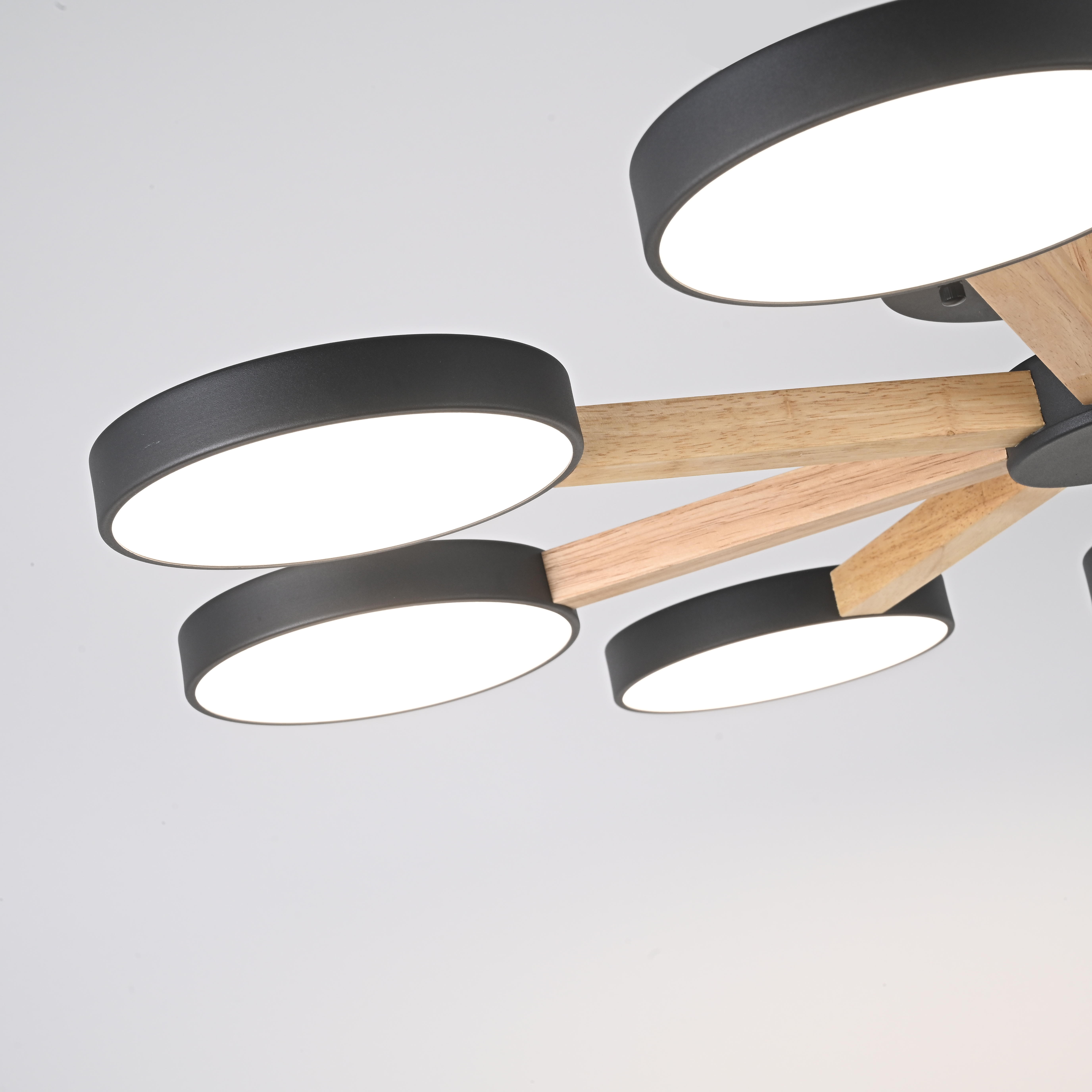 Потолочная люстра TURNA 8 Black by ImperiumLoft