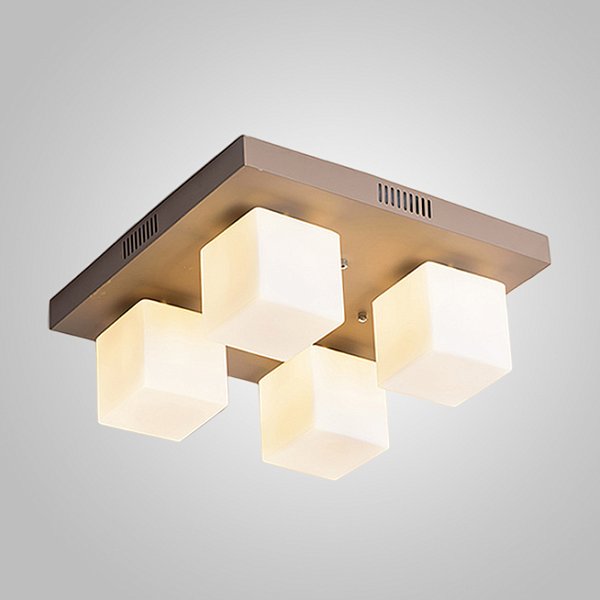 Подвесная люстра BOARD CUBE L4 Khaki by ImperiumLoft