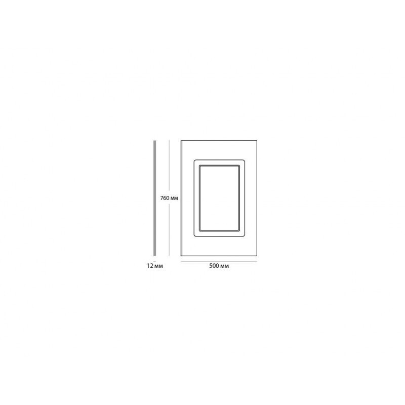 Стеновая панель с 1-ой филенкой, арт. UW 1050 (760 х 500 х 12мм.)