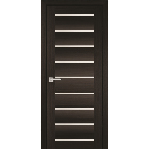 Межкомнатная дверь Graf PS-08 белый сатинат Мокко (2000 х 900)