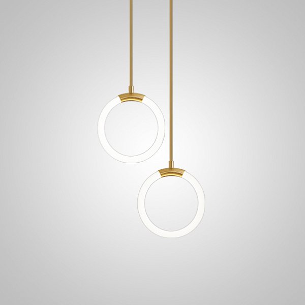 Подвесной светильник NILS DUO D20 Brass by ImperiumLoft