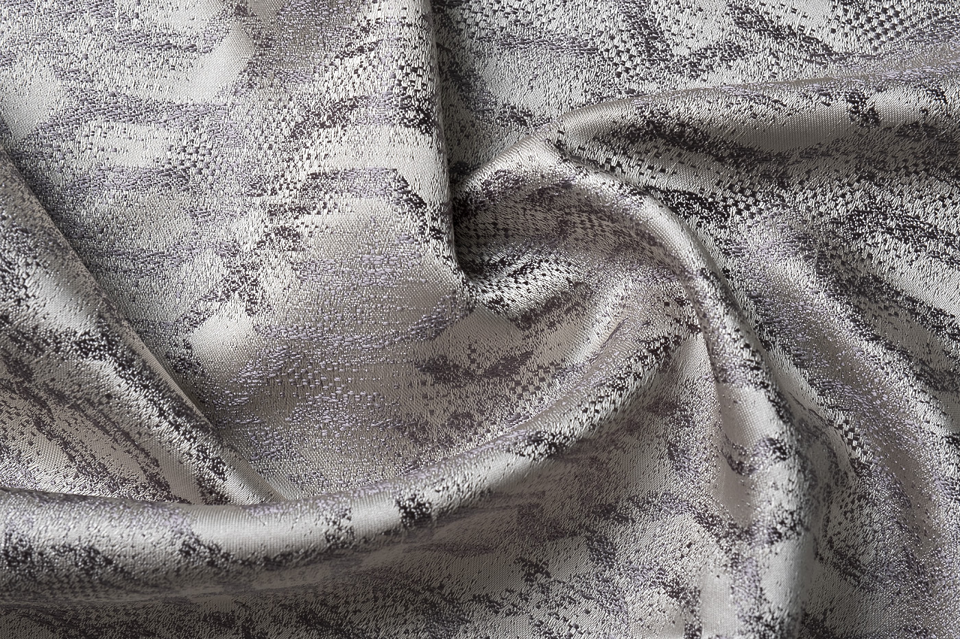 Ткань портьерная HOUSTON110 серая Garda Decor 133DC-HOUSTON110-1138-SER