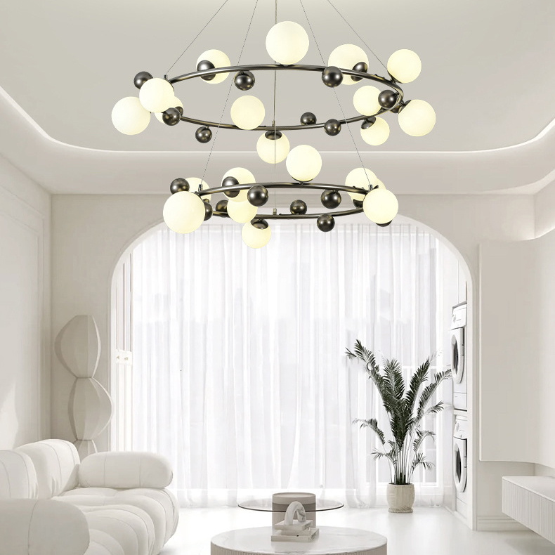 Кольцевые люстры и светильники DONALD D80 by ImperiumLoft