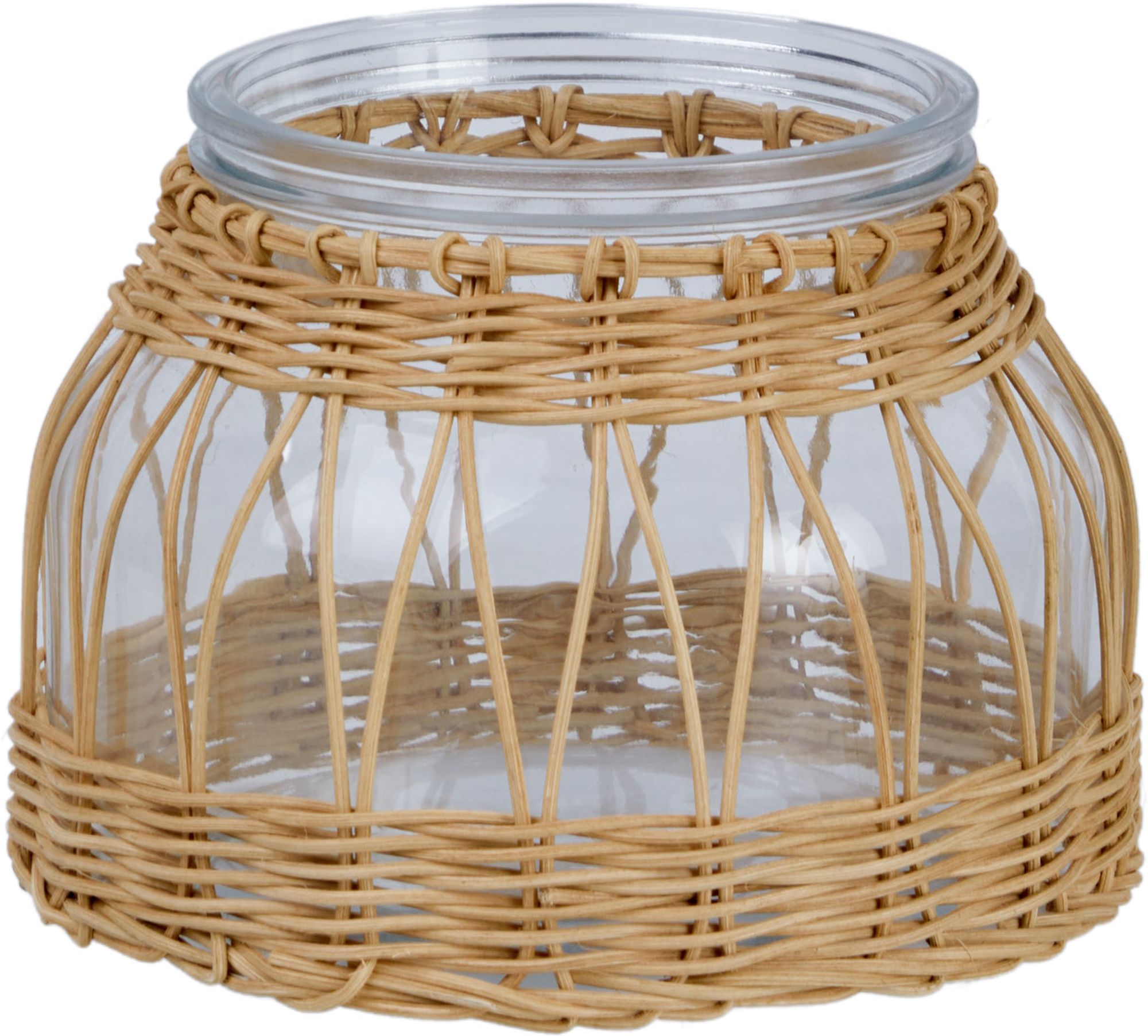 Ваза стеклянная с плетением Glasar 57-346