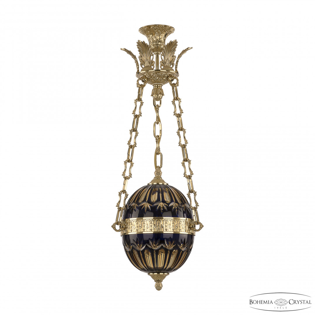 Подвесной светильник бронзовый 71000P/20 G Amber-Blue/H-1I Y8