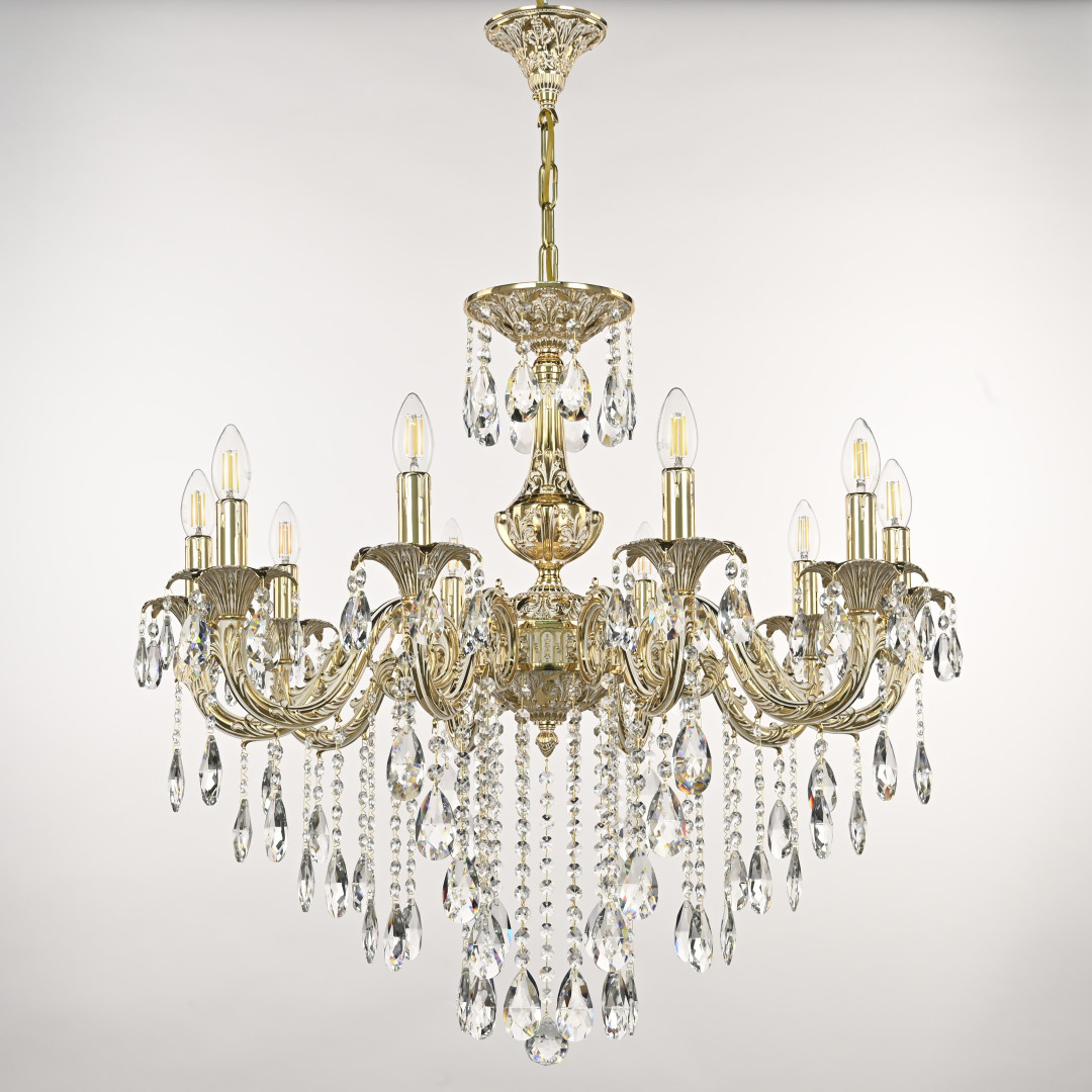 Люстра с хрустальными подвесками AL79101/10/250 B GW Bohemia Ivele Crystal