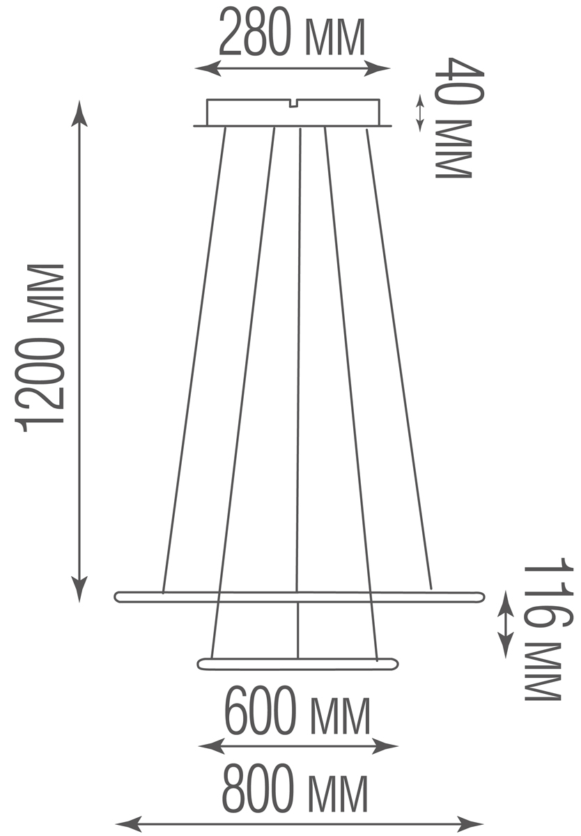Подвесной светодиодный светильник Donolux S111024/2R 85W Black In