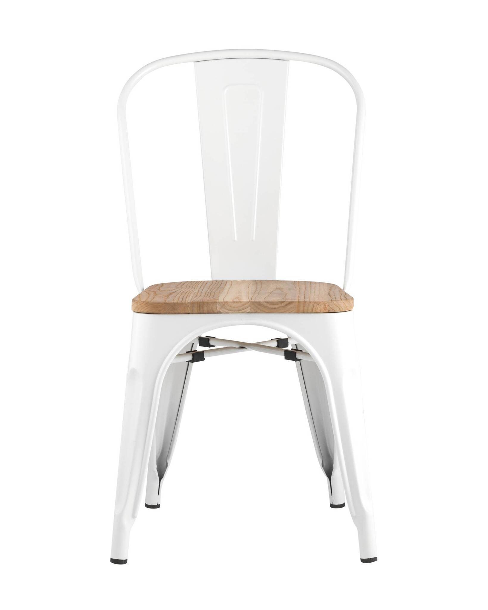 Стул TOLIX WOOD белый глянцевый Stool Group
