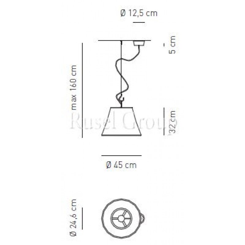Подвесной светильник Axo Light SUNSHADE SP DE 1