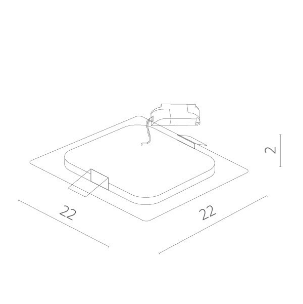 Встраиваемый светильник Arte Lamp A2418PL-1WH