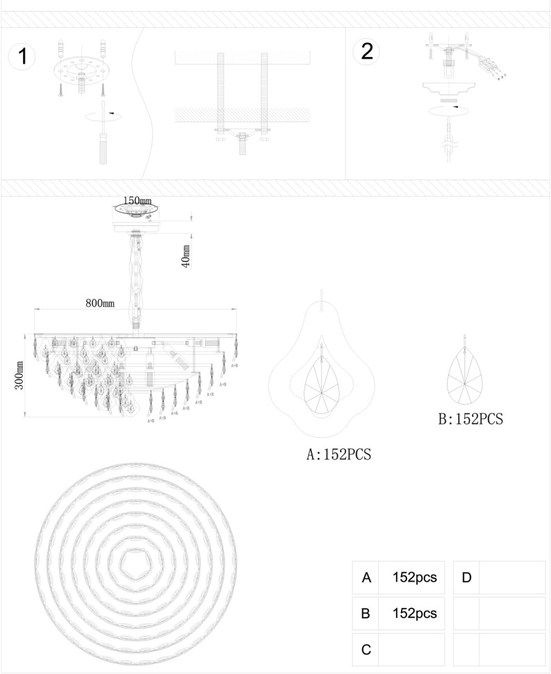 Люстра подвесная Fluorite FL1091-18P