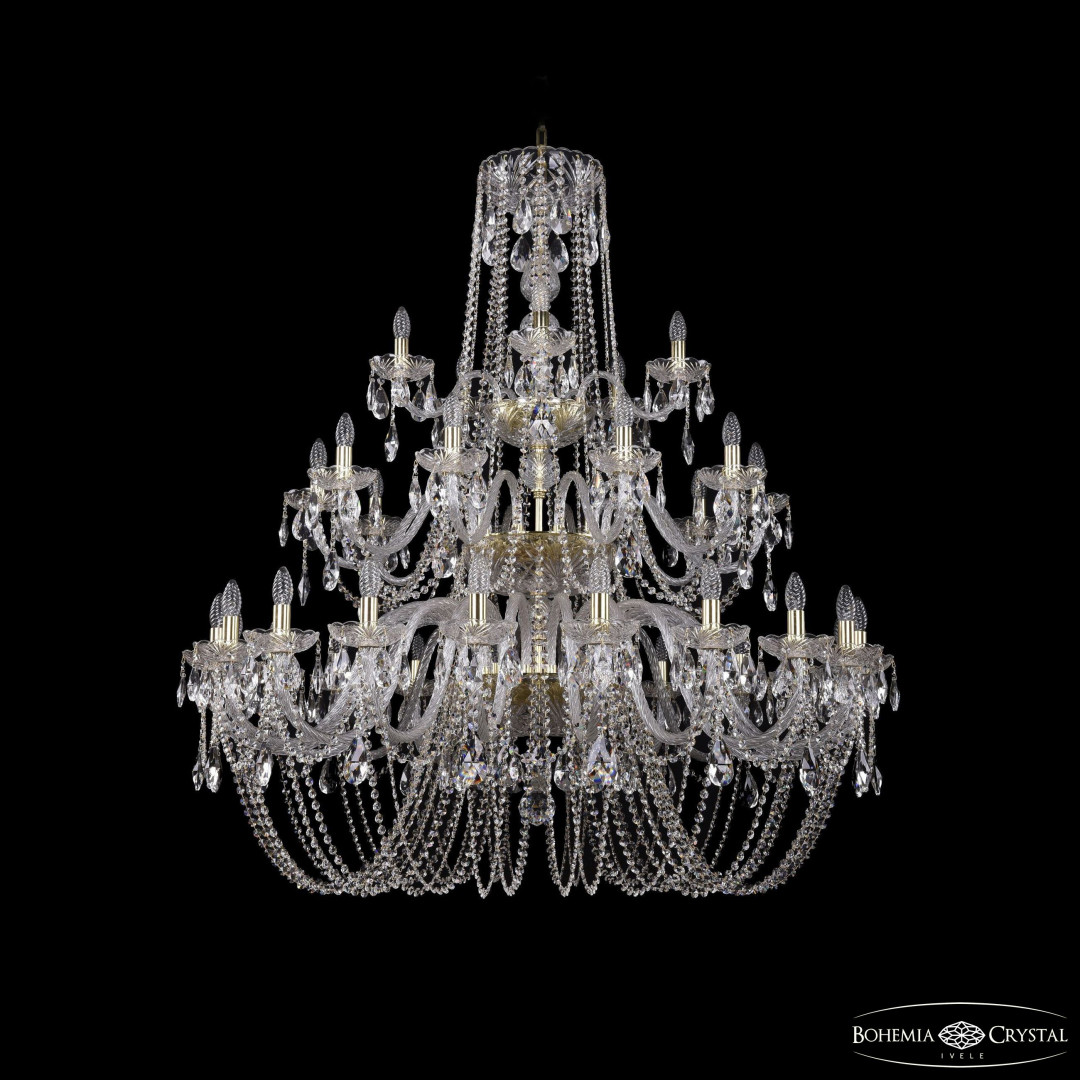 Люстра хрустальная 1402/20+10+5/460/3d G