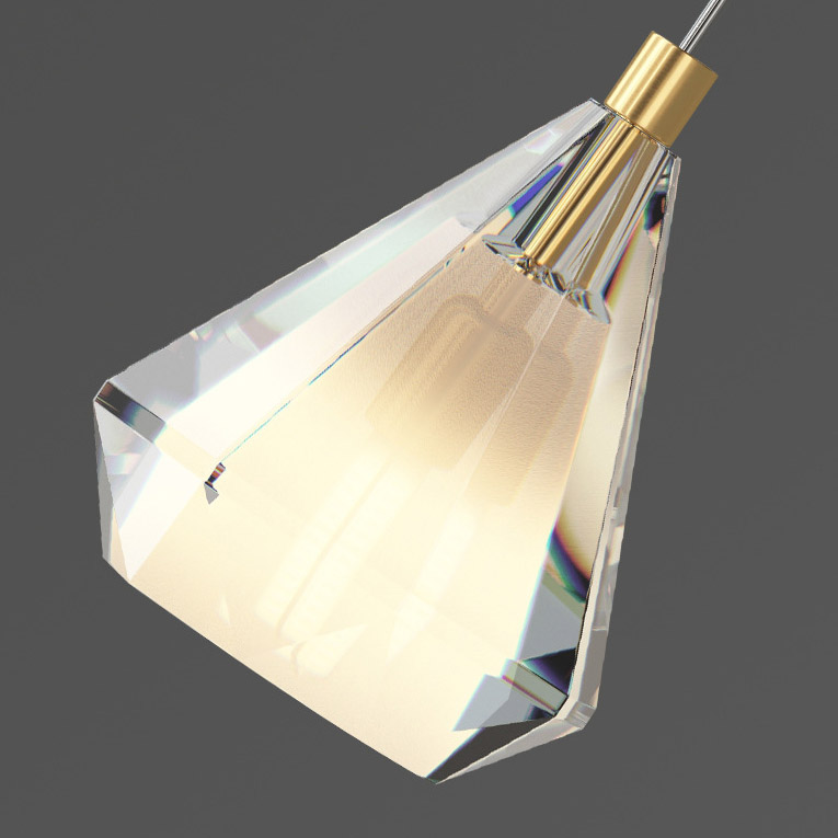 Подвесной светильник SOLDIS TRIO Brass by ImperiumLoft