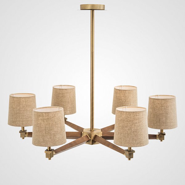 Люстра Jorgenson D85 Beige/Dark wood by ImperiumLoft