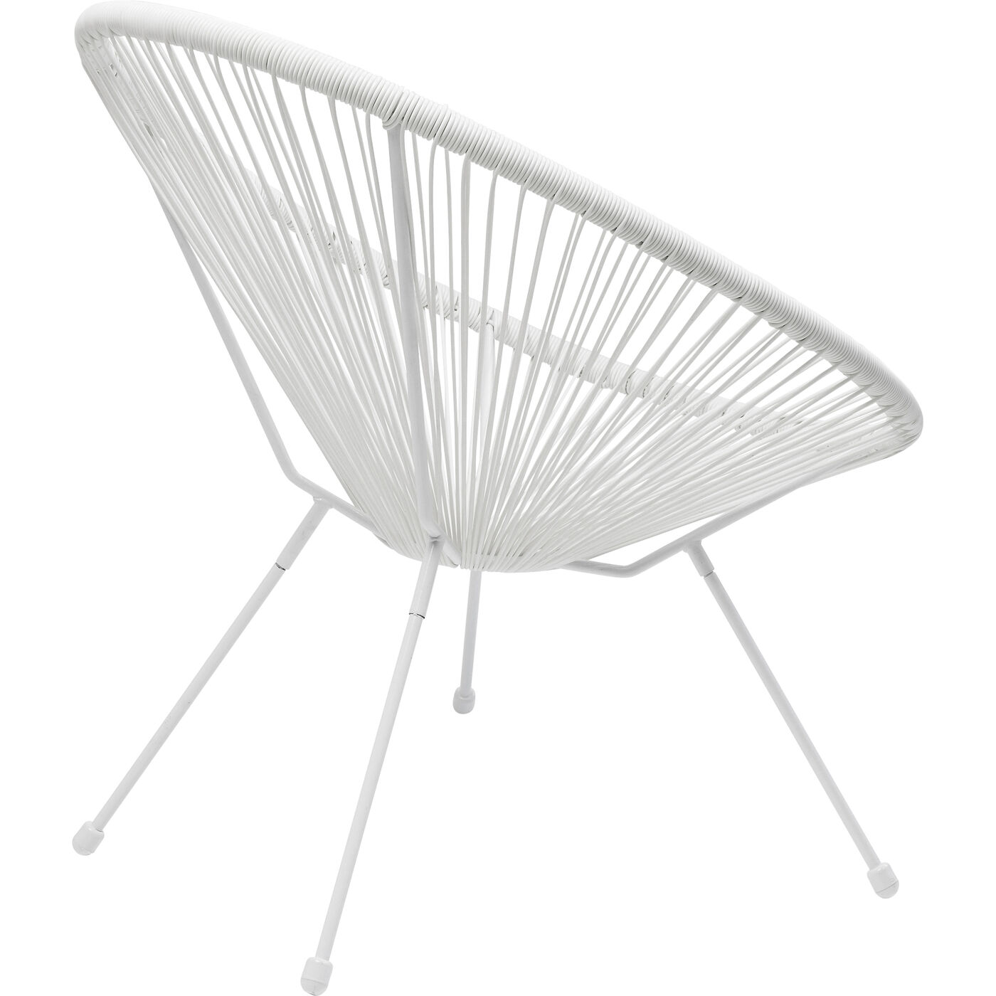 Комлект кресло + столик Acapulco White (2 предмета) KARE 47406