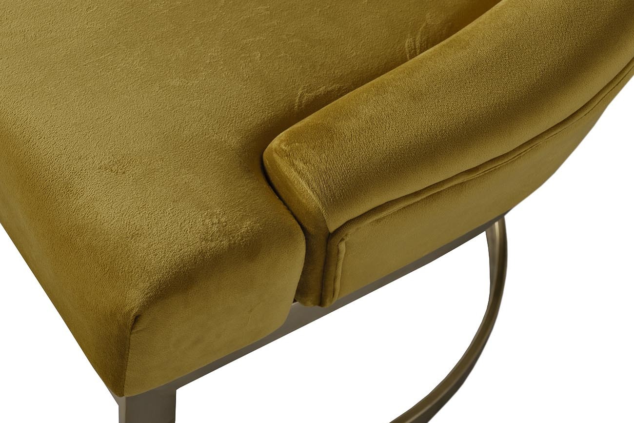 Стул на металлическом каркасе оливковый Garda Decor 76AR-6210GOLD-OLV