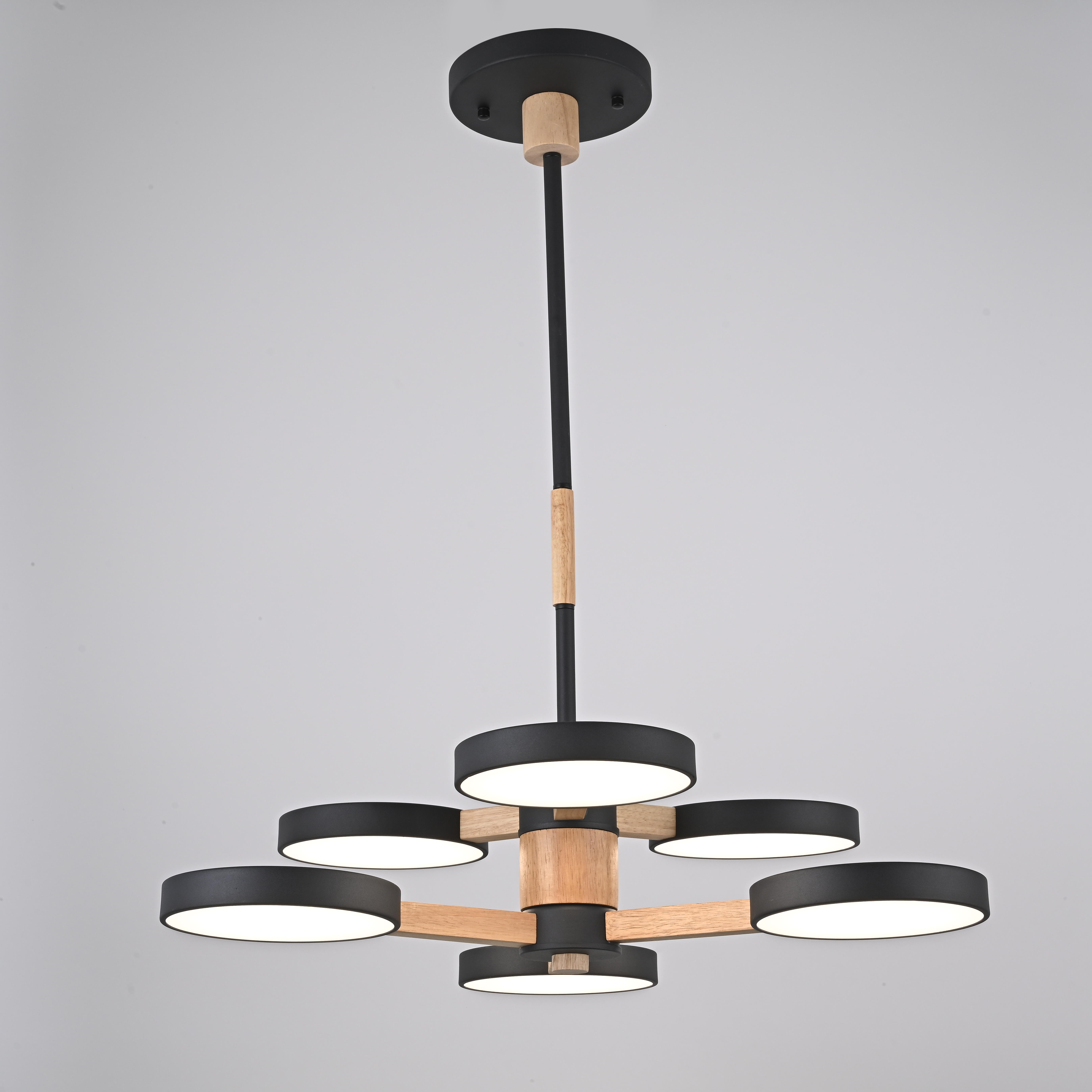 Подвесная люстра TURNA DBL L6 Black by ImperiumLoft