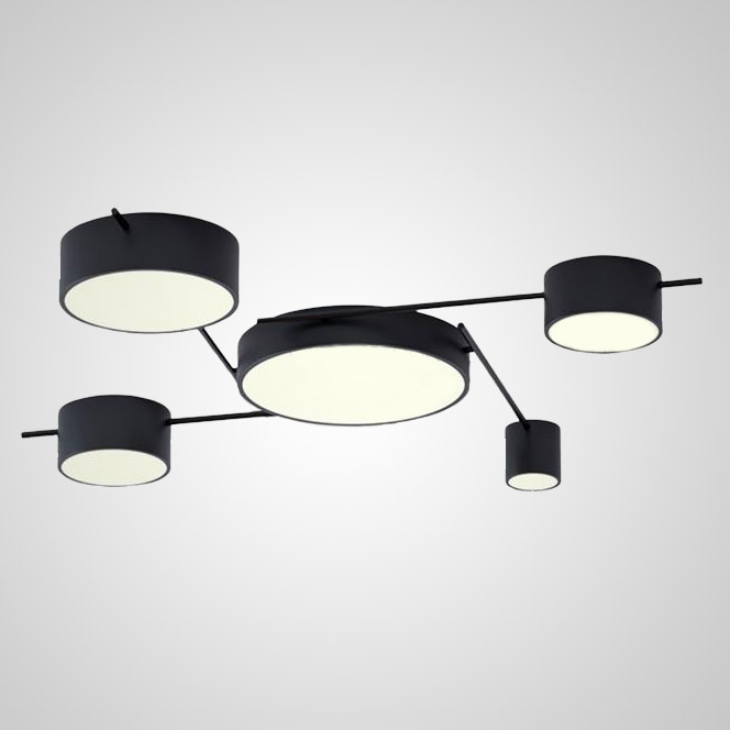 Потолочная люстра CHUTE D Black by ImperiumLoft