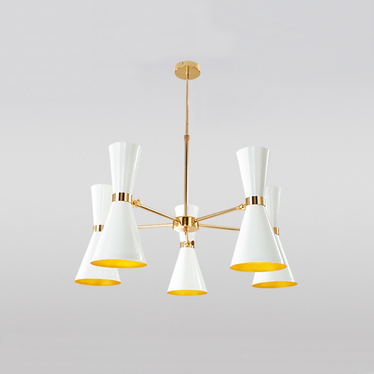 Подвесная люстра BARBELL-X 5  Белый by ImperiumLoft