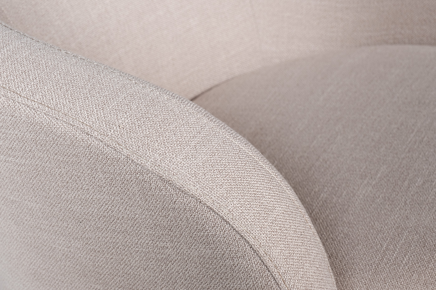 Кресло Napoli вращающееся бежевая рогожка Garda Decor Napoli-2K-БЕЖ-Bergamo24