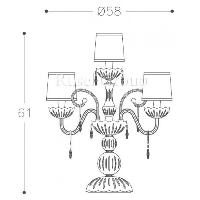 Настольная лампа Italamp 259/LT