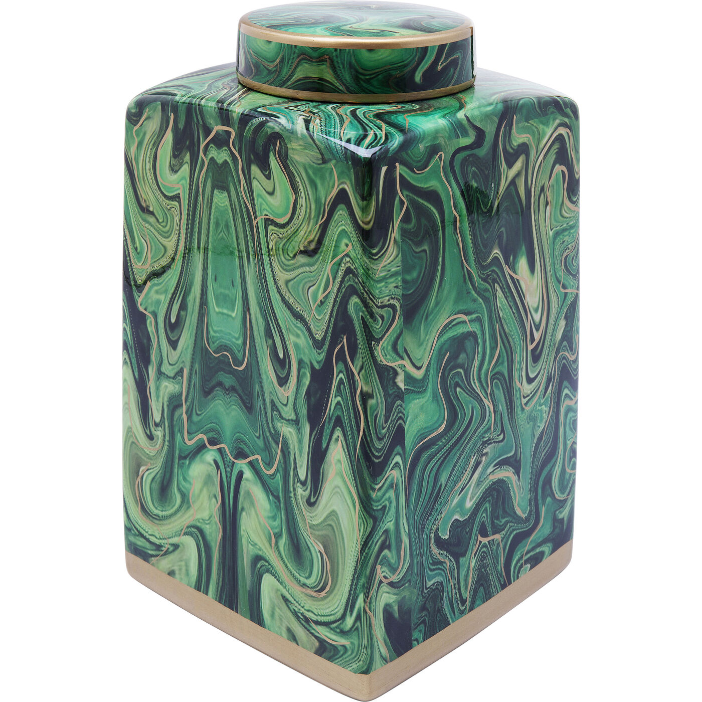 Банка декоративная Malachite 42см KARE 61759