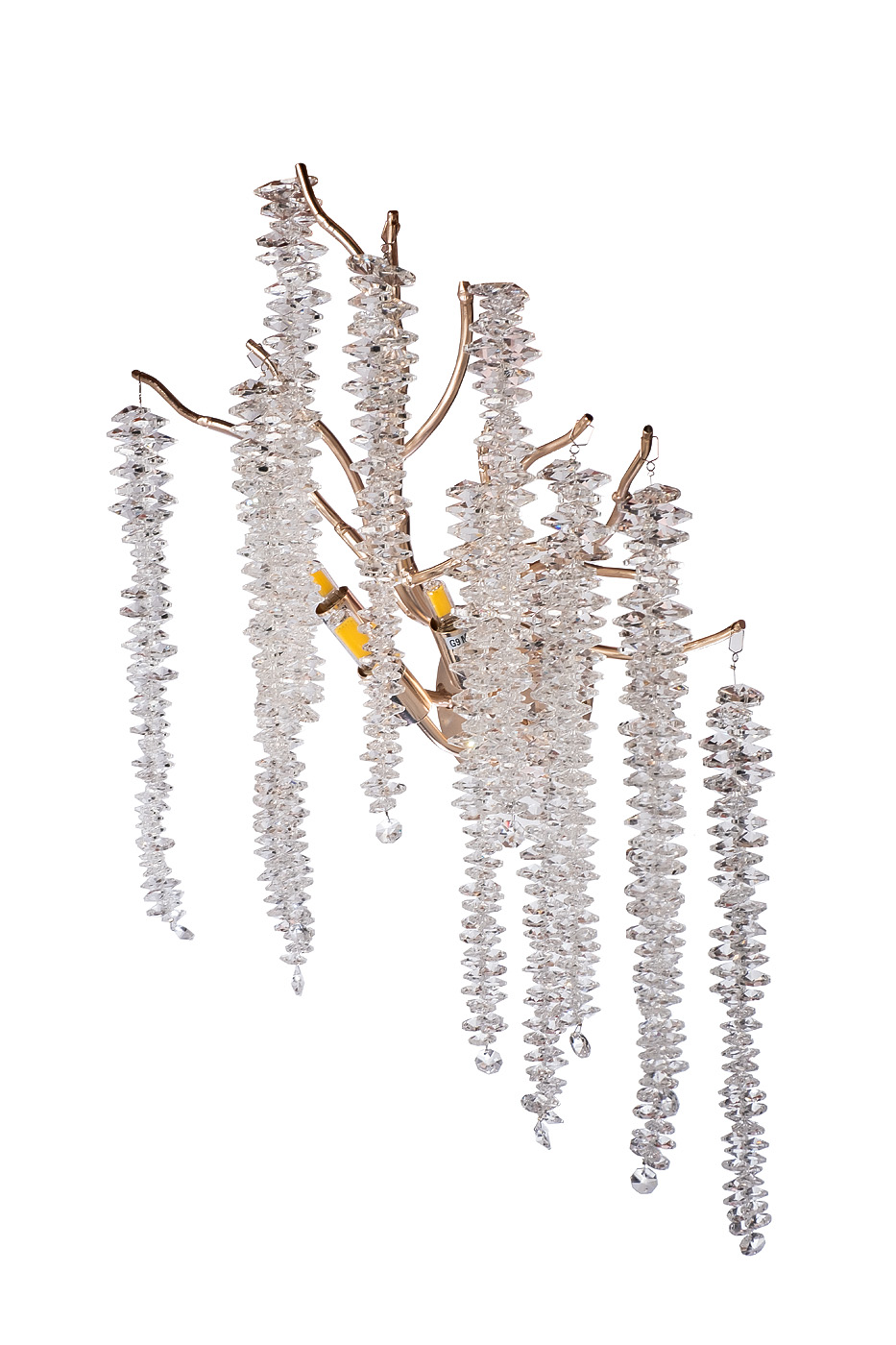 Бра со стеклянными подвесами цвет золото Garda Decor 86-80853