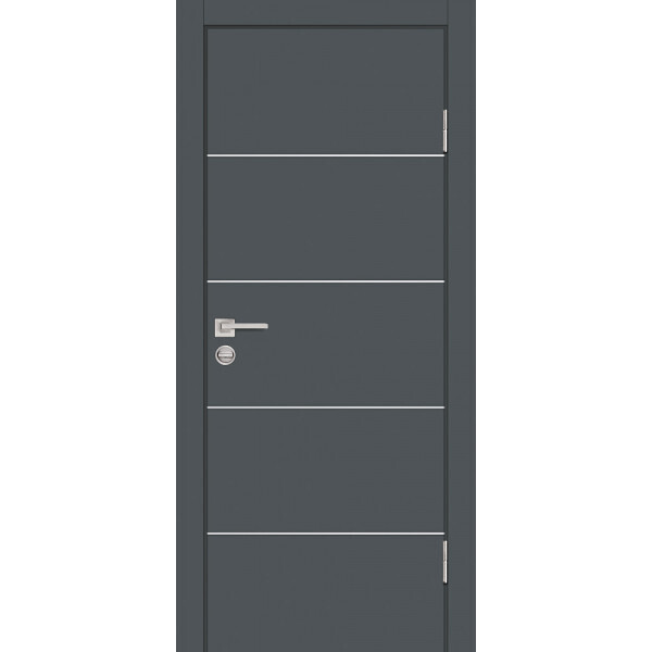 Межкомнатная дверь Graf P-12 Графит (1900 х 550)