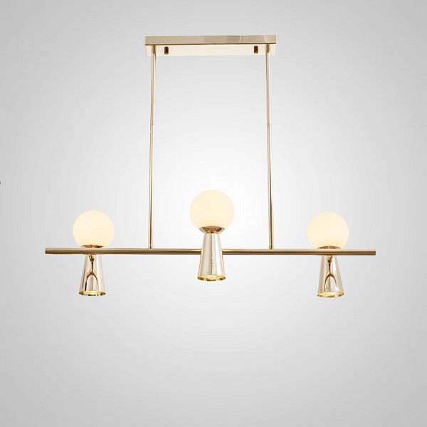 Потолочный светильник ABELINA LONG L6 Gold White by ImperiumLoft