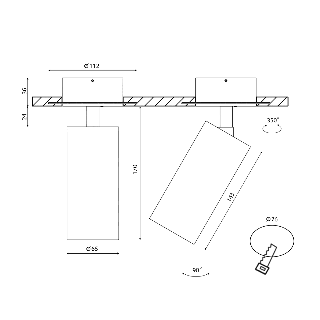 Крепление SWG VL-M1-WH