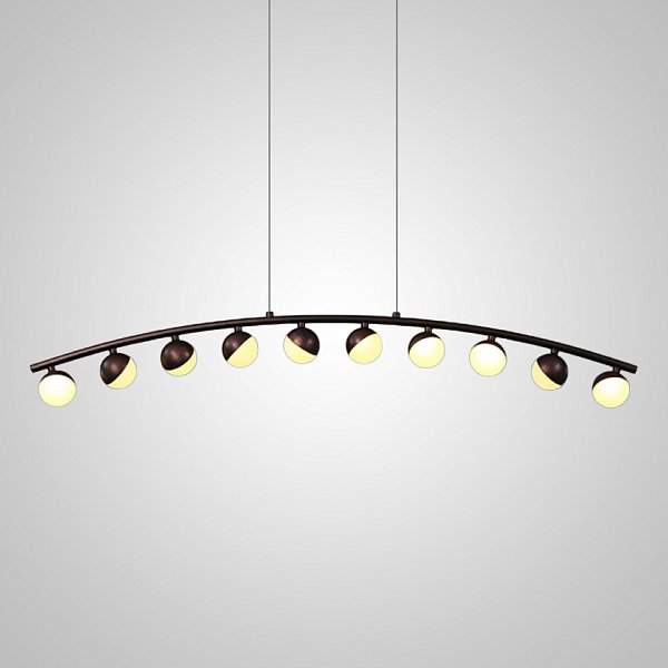 Подвесной реечный светильник CHOIR L10 Brown by ImperiumLoft