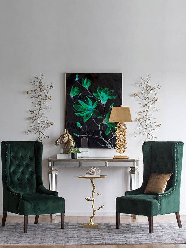 Столик акцентный Glasar AV39715-GOLD