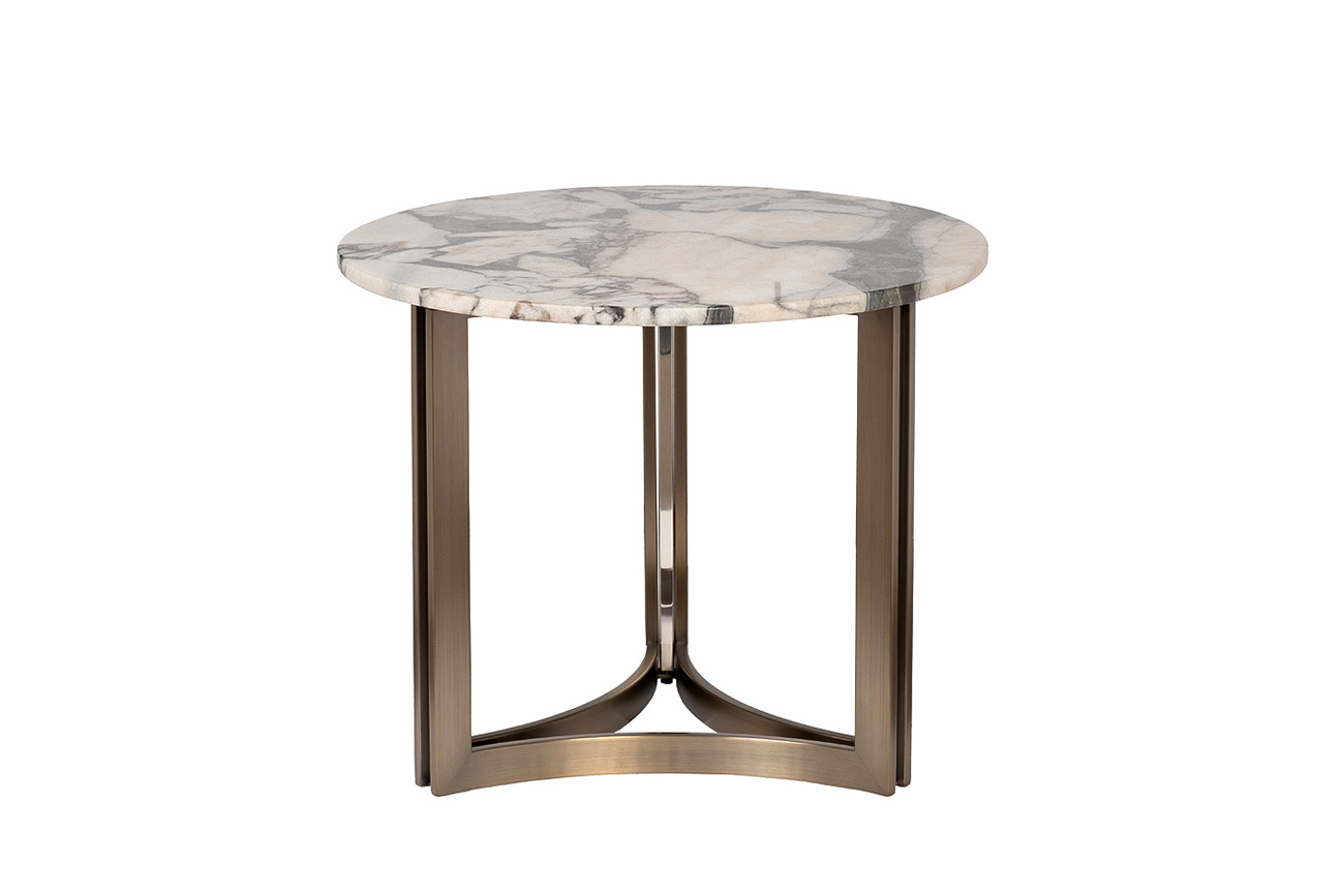 Столик журнальный круглый мраморный Garda Decor 58DB-07036